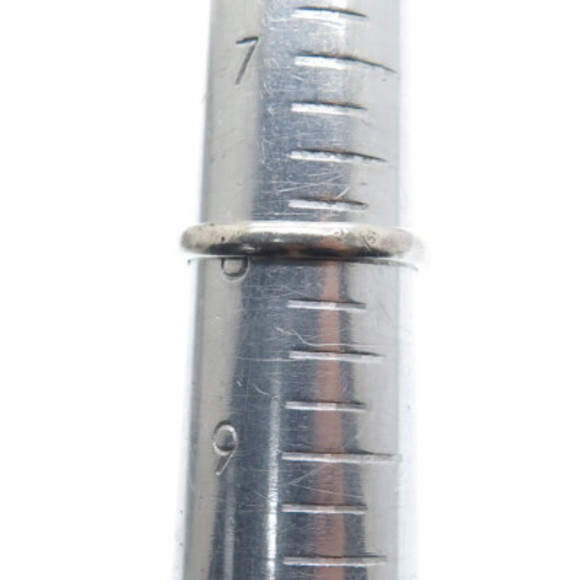 925 Sterling Silver Vintage Real Larimar Oxidized Ring Size 8 - Picture 8 of 8